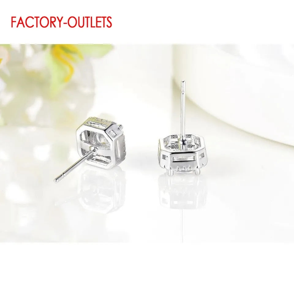 Ring Stud Earrings Fashion Necklace Set For Women Girls Wedding Jewelry Accessory