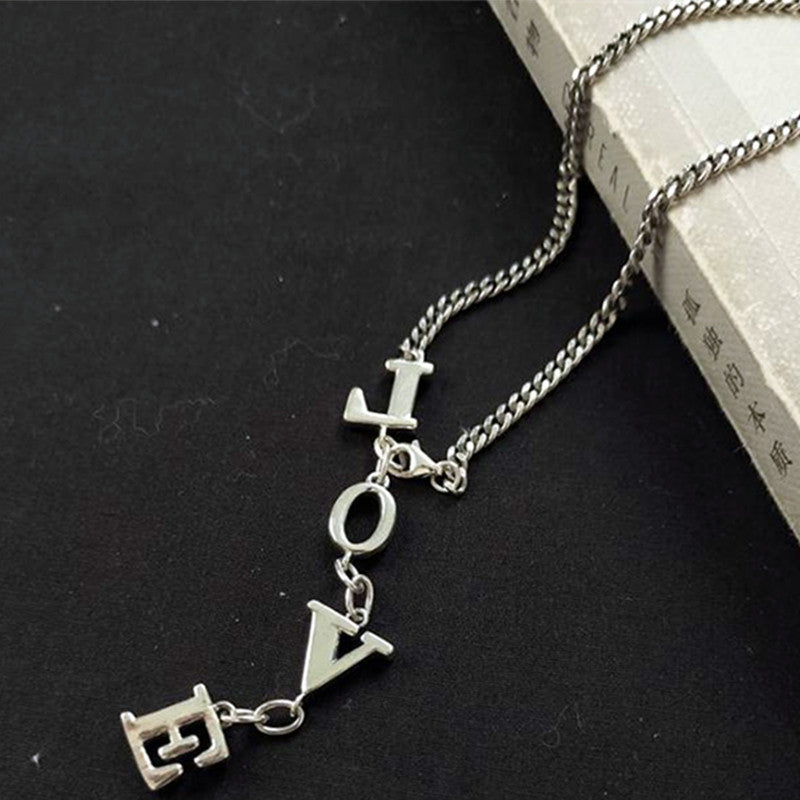 Love necklace  alphabet  unique  Design