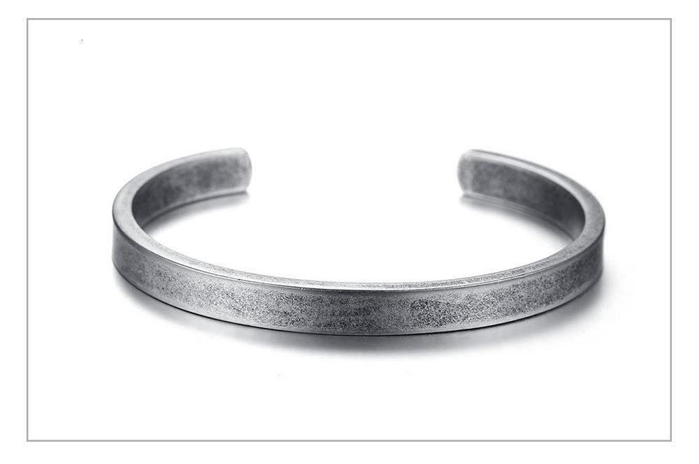 Vintage Viking Cuff Bracelets Bangles for Men Women Simple Classic Pulseras hombre Stainless Steel