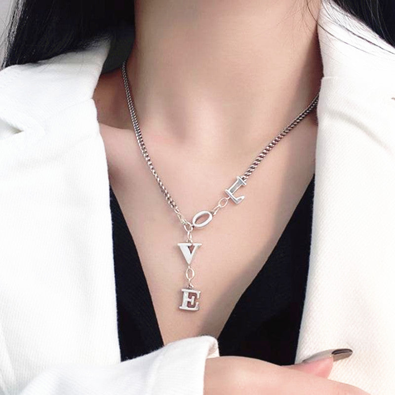 Love necklace  alphabet  unique  Design