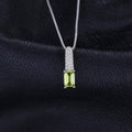 Peridot  natural genuine Gemstone 💯 pendant  925sterlingsilver