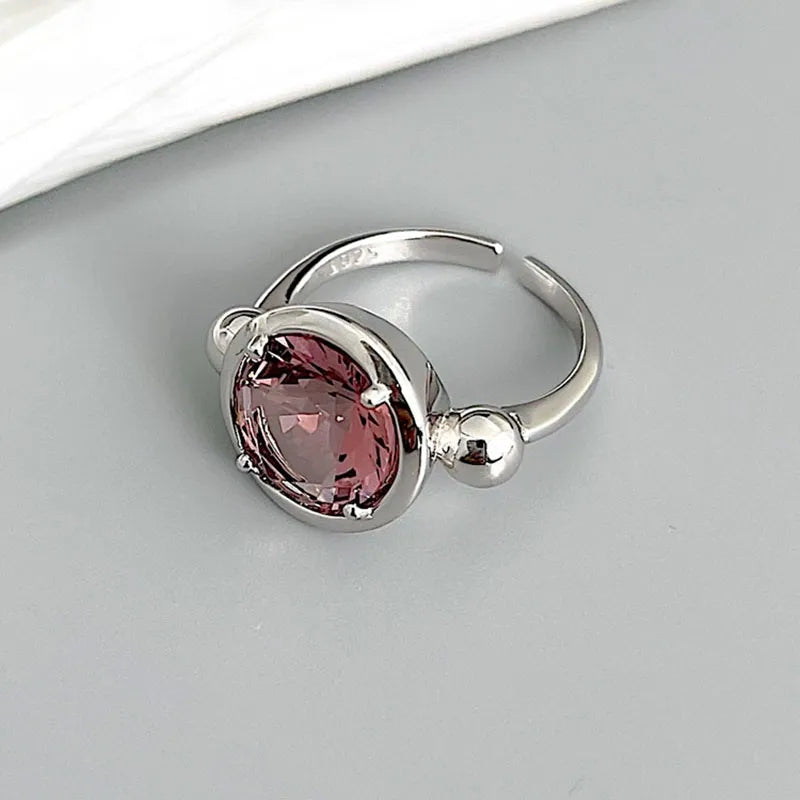 simple Geomatric  ring set  Gold and Platinum Plated
