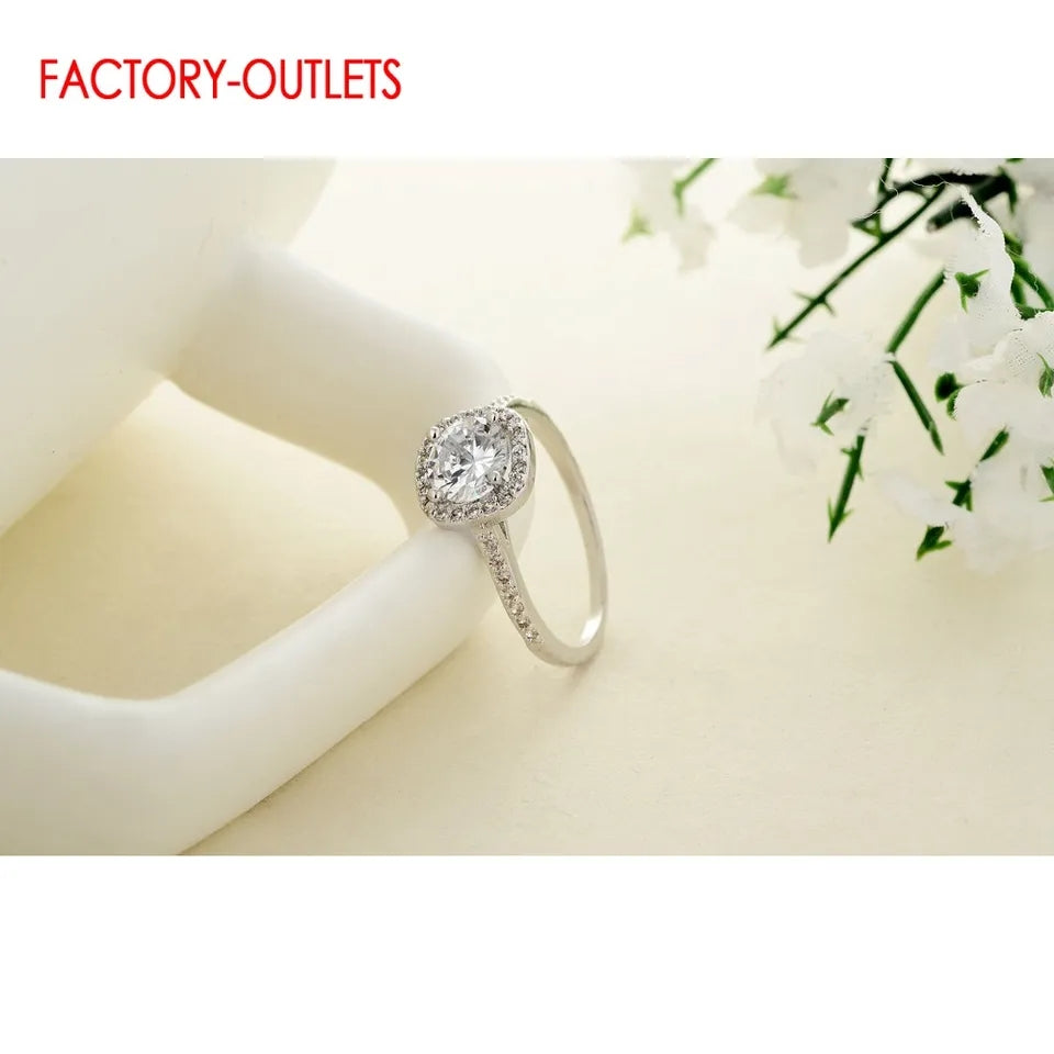 Ring Stud Earrings Fashion Necklace Set For Women Girls Wedding Jewelry Accessory