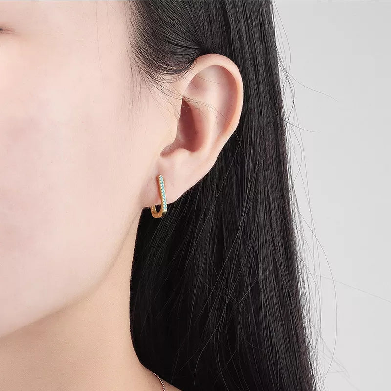 Earing   gold and platinum plated anti allergic