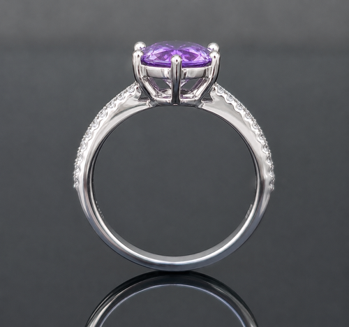 925 Sterling Silver Ring with Customizable Center Stone | Lifetime Warranty