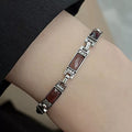 Vintage Handmade Zircons Chain Bracelet for Women Couples New Trendy Design Simple Geometric Party Jewelry Accessories