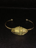 CITRENE  / PUKJRAJ  GENUINE GEMSTONE  BANGLE AND RING SET
