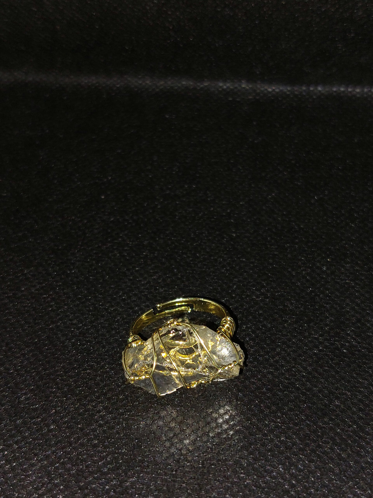 CITRENE  / PUKJRAJ  GENUINE GEMSTONE  BANGLE AND RING SET