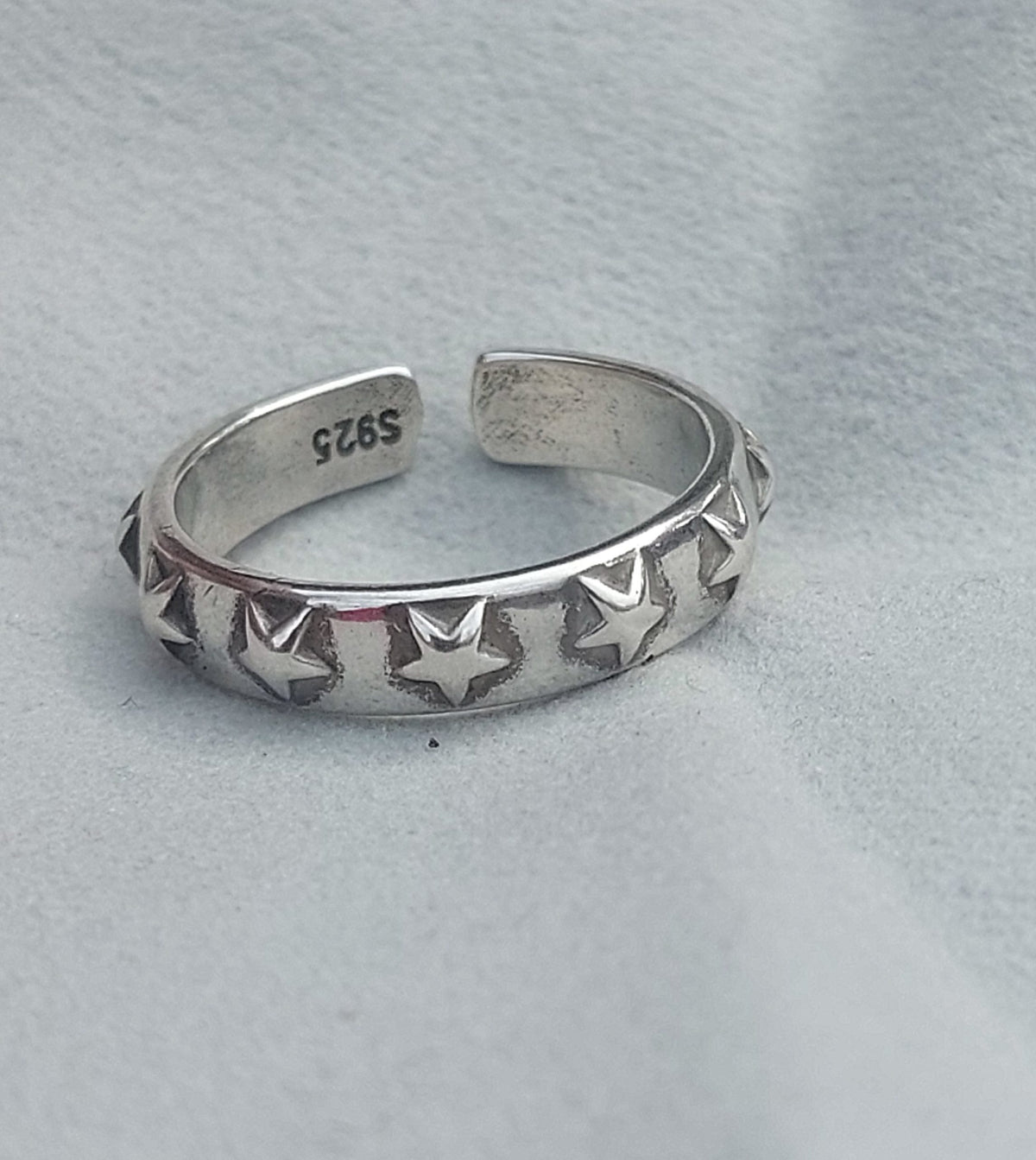 Star Ring Openable Adjustable Size – 925 Sterling Silver