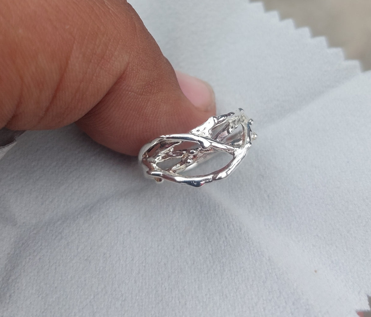 Curved Multi Layer Ring Adjustable Size – 925 Sterling Silver