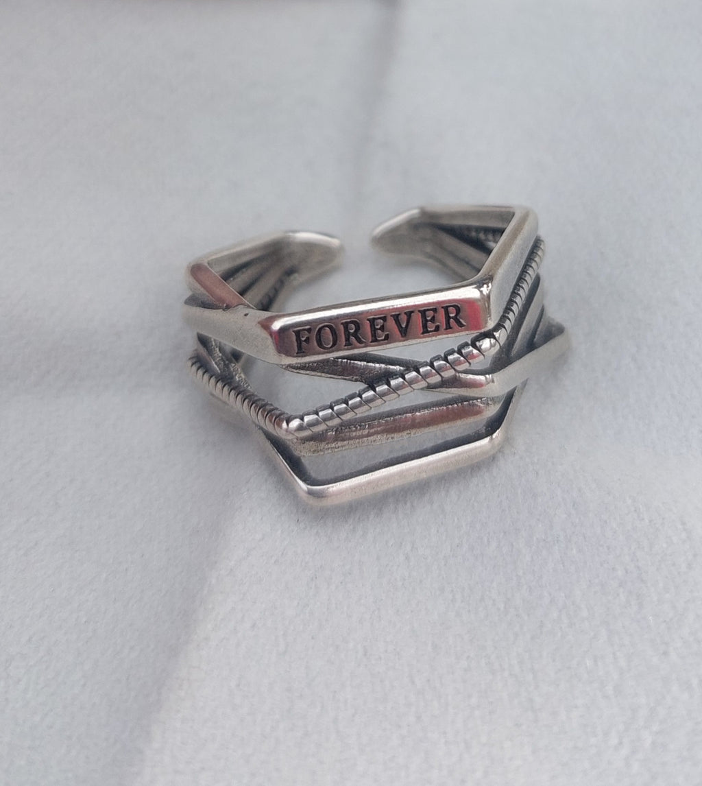 Forever Ring Adjustable Size – 925 Sterling Silver