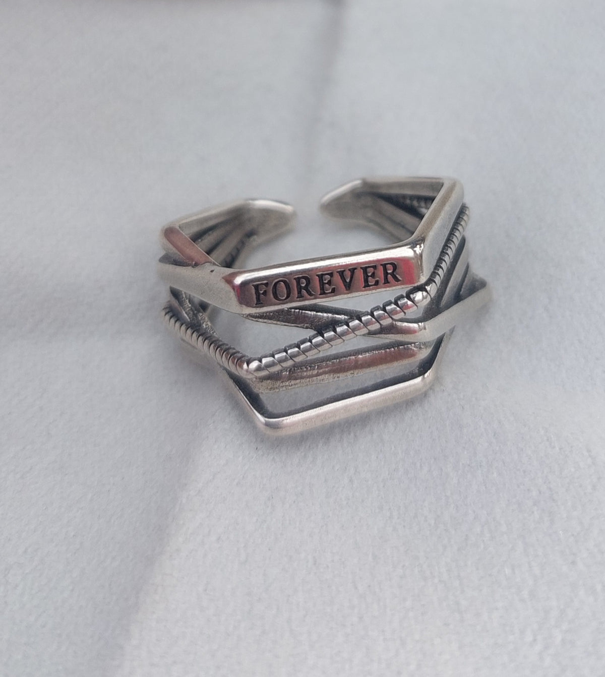 Forever Ring Adjustable Size – 925 Sterling Silver