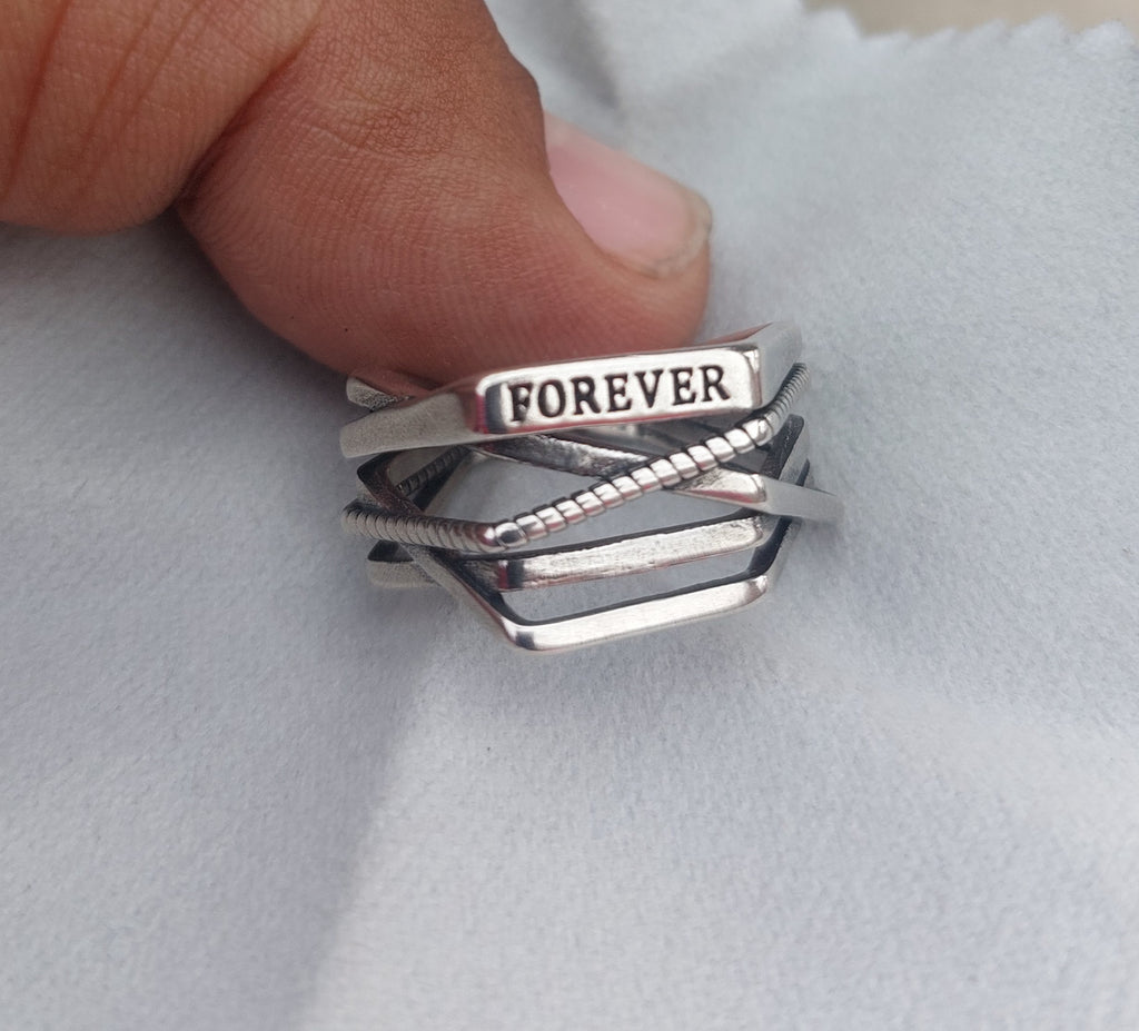 Forever Ring Adjustable Size – 925 Sterling Silver