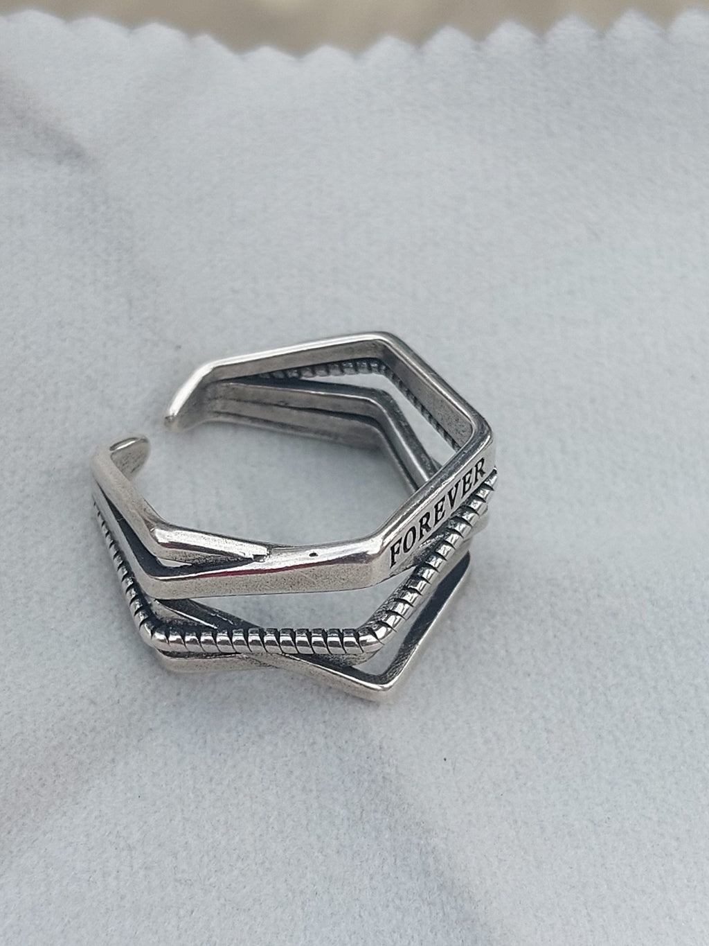 Forever Ring Adjustable Size – 925 Sterling Silver