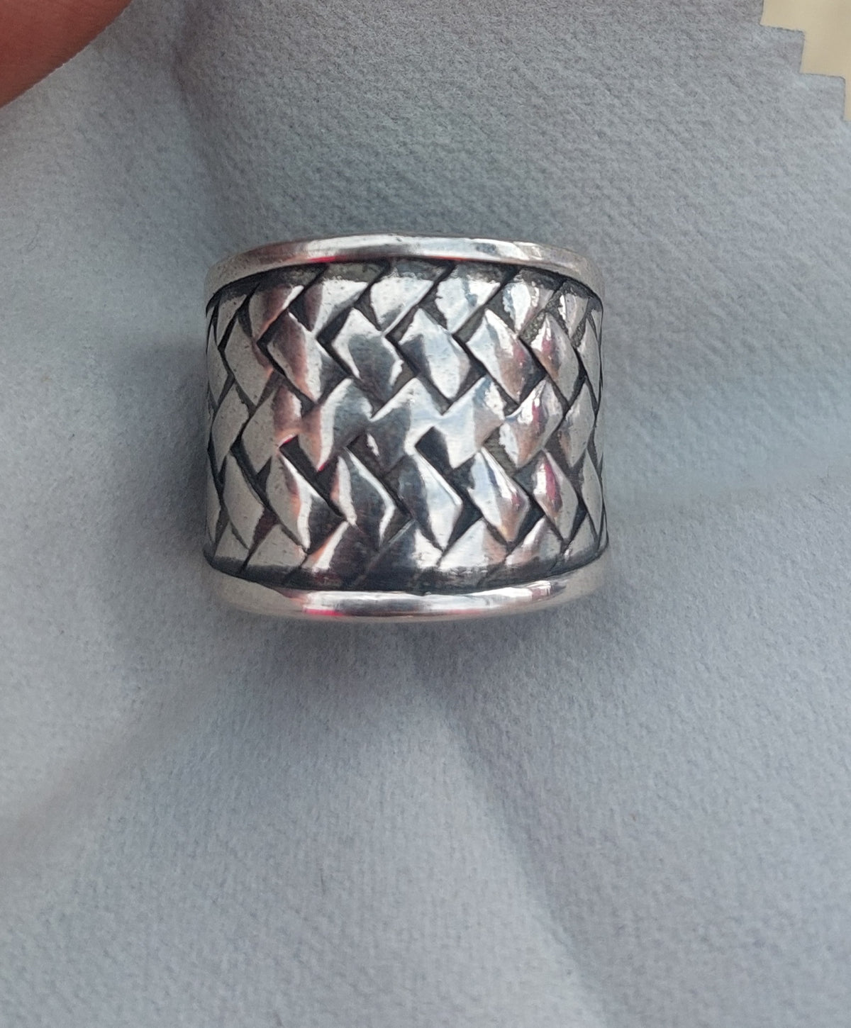 Solid Wide Ring Adjustable Size – 925 Sterling Silver