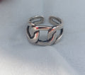 Simple Knotted Ring Adjustable Size – 925 Sterling Silver