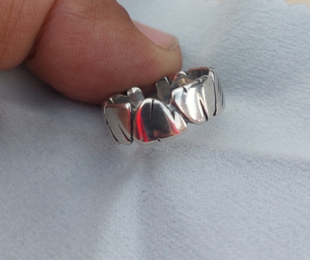 Zigzag Ring Adjustable Size – 925 Sterling Silver