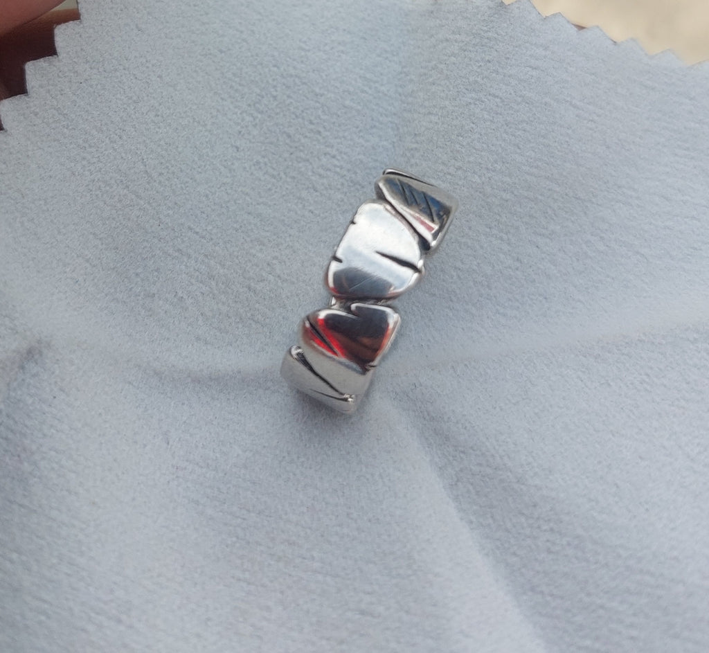 Zigzag Ring Adjustable Size – 925 Sterling Silver
