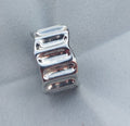 Curved Solid Wide Ring Adjustable Size – 925 Sterling Silver