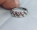 Curved Ring Adjustable Size – 925 Sterling Silver