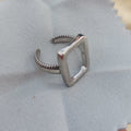 Hollow Ring Adjustable Size – 925 Sterling Silver