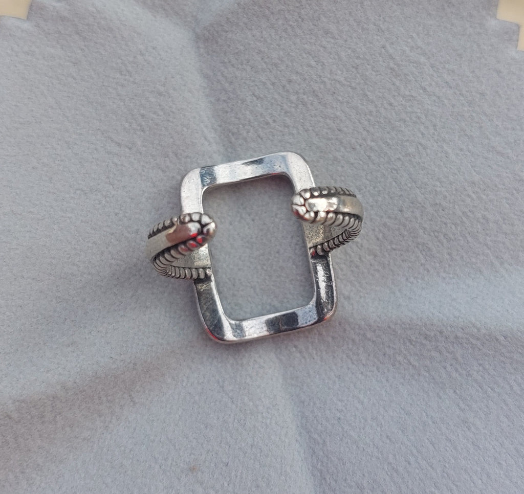 Hollow Ring Adjustable Size – 925 Sterling Silver
