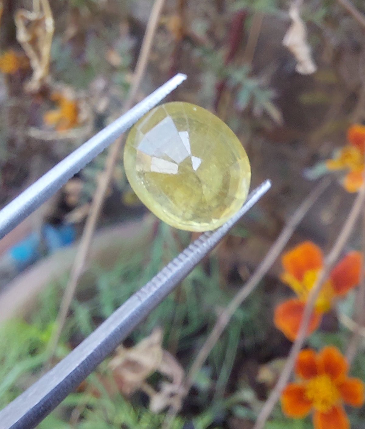 Yellow Sapphire Pukhraj 6 Carat Genuine Gemstone | Certified Natural Pukhraj