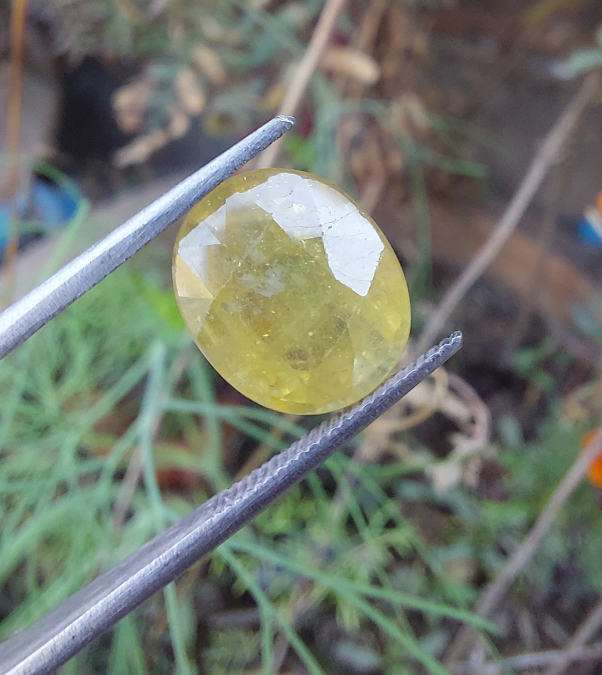Yellow Sapphire Pukhraj 6 Carat Genuine Gemstone | Certified Natural Pukhraj