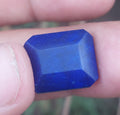 Lapis Lazuli 12.20 carat double-sided natural gemstone. Perfect for rings, pendants, and custom gemstone jewelry with rich blue color.