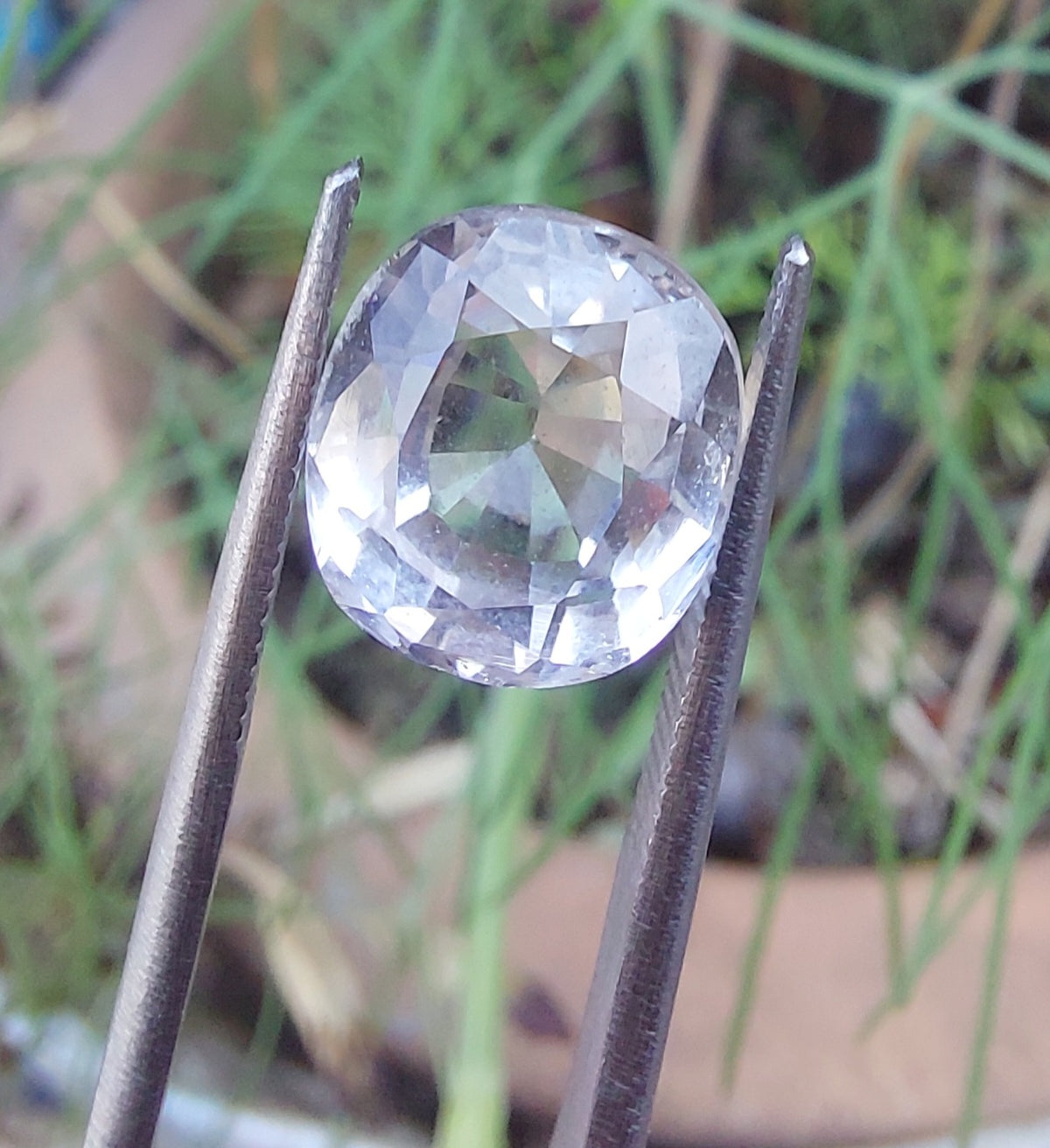 Topaz Pukhraj 5.20 Carat Colorless Genuine Gemstone | Faceted Natural Topaz