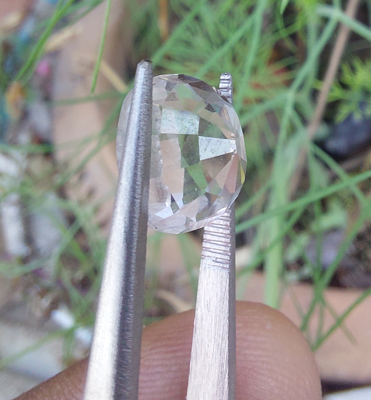 Topaz Pukhraj 5.20 Carat Colorless Genuine Gemstone | Faceted Natural Topaz