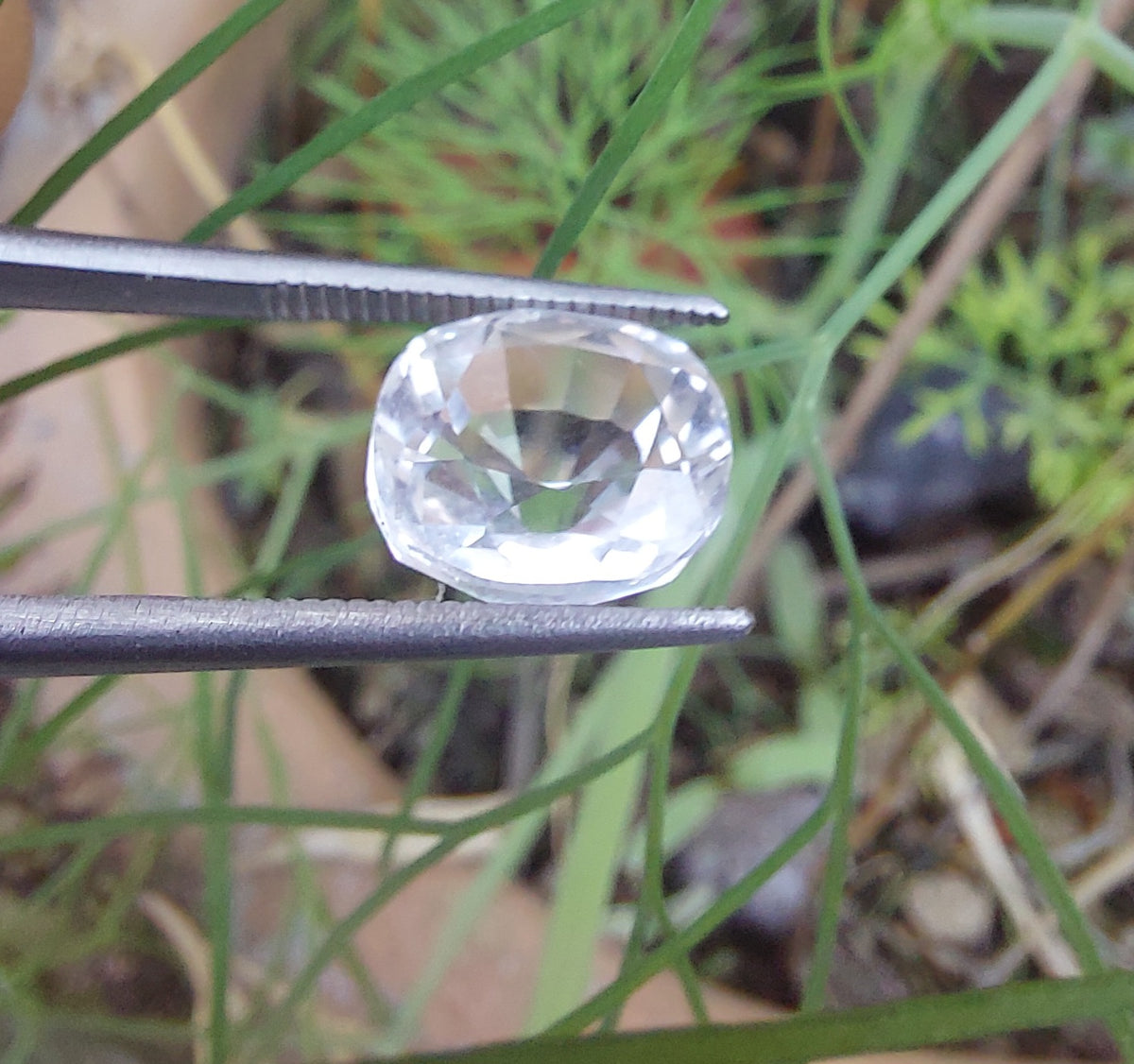 Topaz Pukhraj 5.20 Carat Colorless Genuine Gemstone | Faceted Natural Topaz