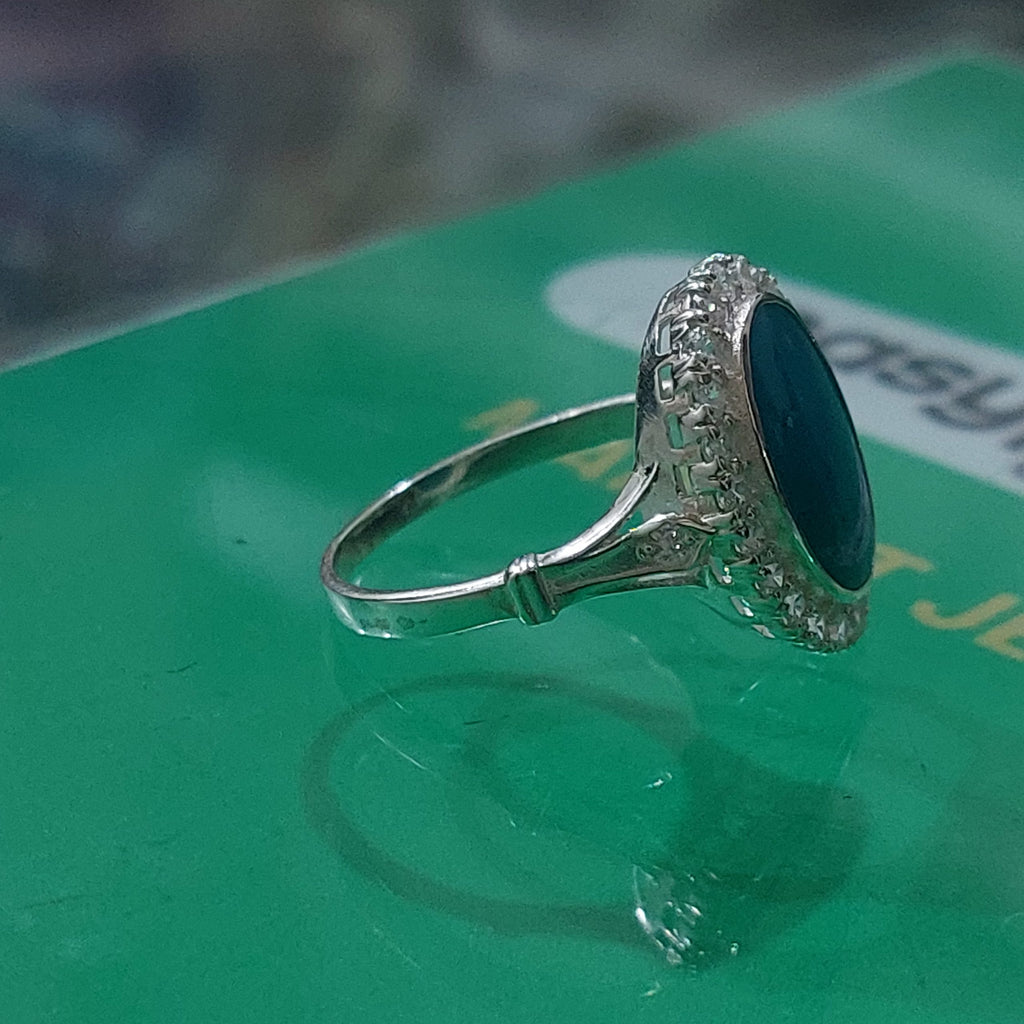 Genuine Nishapuri Feroza Ring – 925 Sterling Silver Handmade
