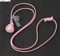 Rose Quartz Genuine Gemstone Necklace Adjustable Size 16mm 30 Carat