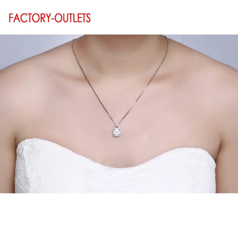 Ring Stud Earrings Fashion Necklace Set For Women Girls Wedding Jewelry Accessory