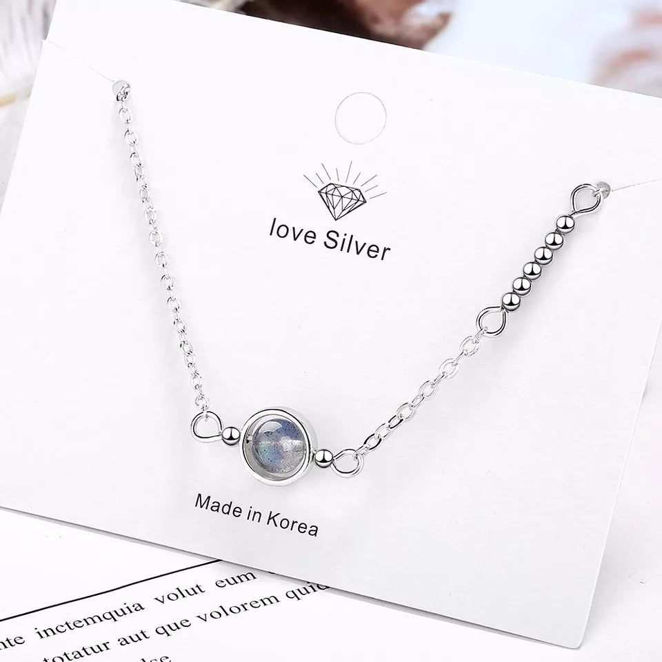moonstone 925sterling silver braclet