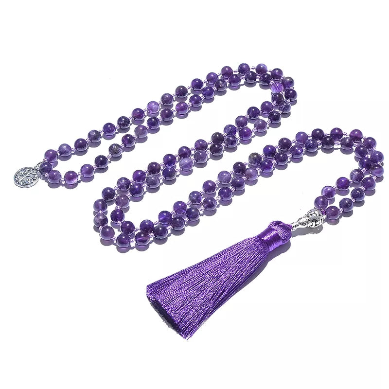 Amethyst Genuine Gemstone Necklace