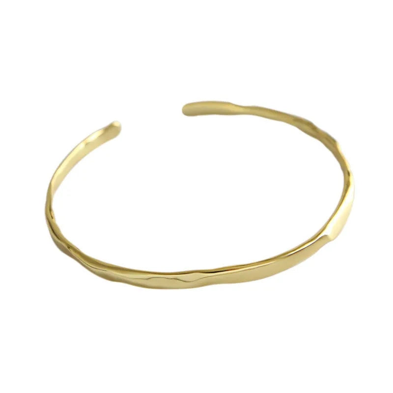 Bracelet for Women New Trend Elegant Vintage Irregular Texture Bangles Girl Party Jewelry Lover Gift