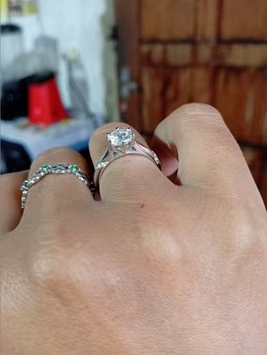 1Carats Moissanite Ring 925 Sterling Silver For Man and Women Suitable For Daily Wear and Gift For Engagement Wedding Ring