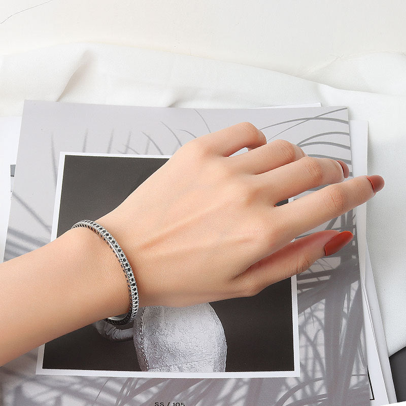 Minimalist Dots Pattern Bracelet For Women Men Fashion Fine Jewelry Couple Present