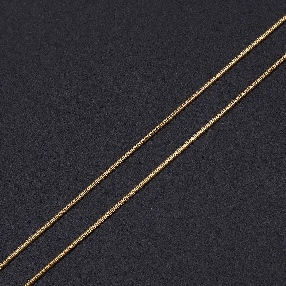 Double Sided Delicate Pendant Necklaces Stainless Steel Mini Square Necklace Elegant Fashion