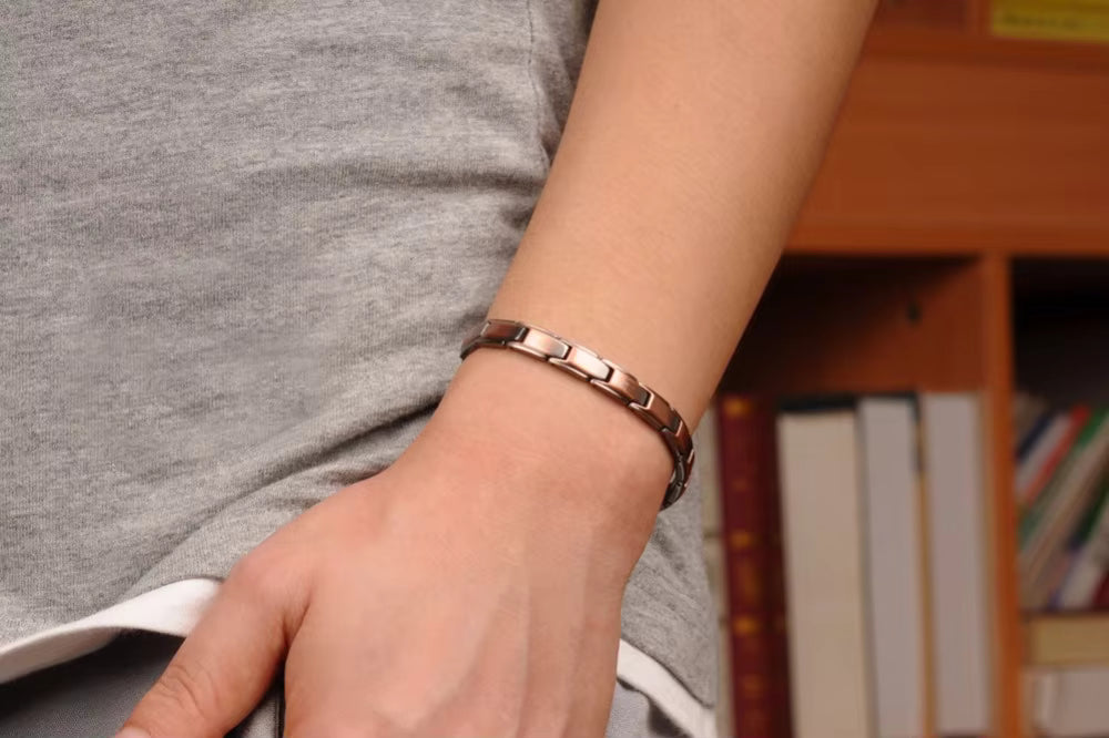 Copper Magnetic Bracelets  Vintage Pure Copper Magnet Health Chain Brand Bracelets