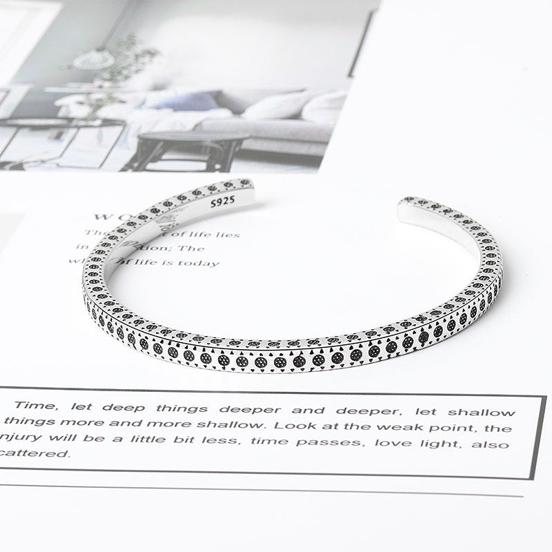 Minimalist Dots Pattern Bracelet For Women Men Fashion Fine Jewelry Couple Present