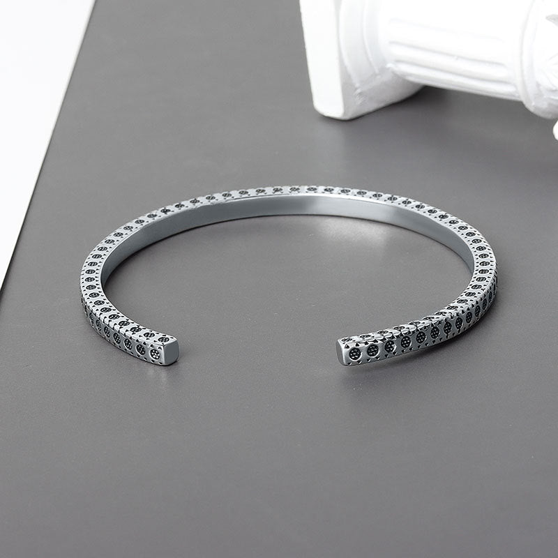 Minimalist Dots Pattern Bracelet For Women Men Fashion Fine Jewelry Couple Present