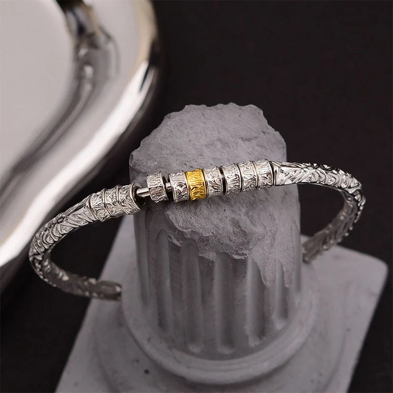 Irregular Geometric Pattern Cuff Bracelets For  Couples Creative Elegant