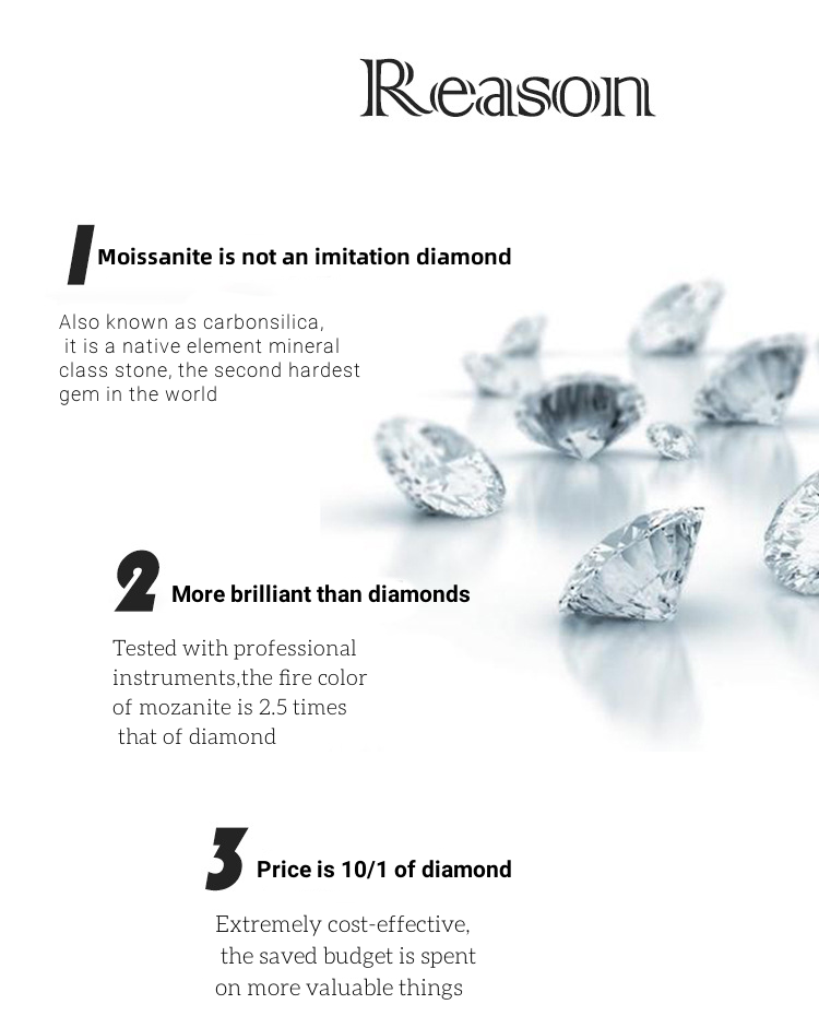 925 Sterling Silver D Color Moissanite Stud Certified