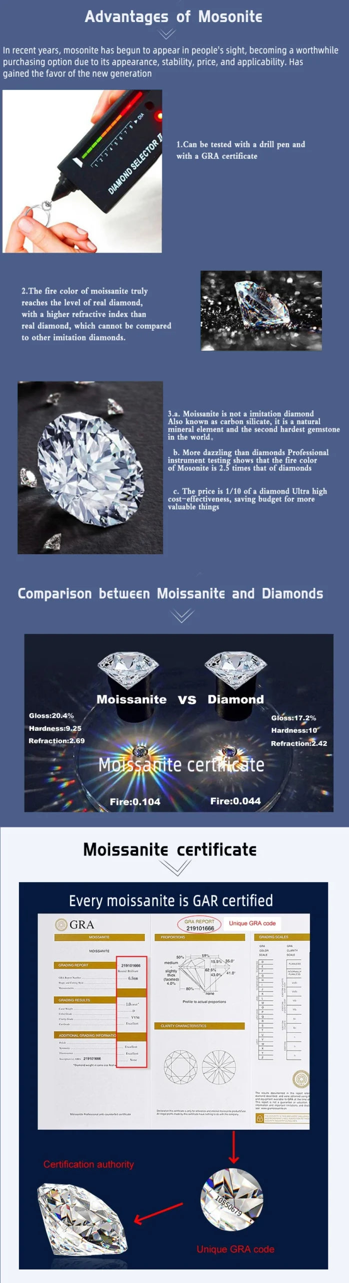Earrings 1CT*2 D Color Moissanite Elegant Irregular Circle Ear Clips 925 Sterling Silver Women's Fine Jewelry Gifts For Party