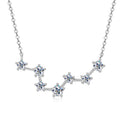 GRA Certified Moissanite Big Dipper Pendant Necklaces S925 Sterling Silver Women's Jewelry Chains for Wedding