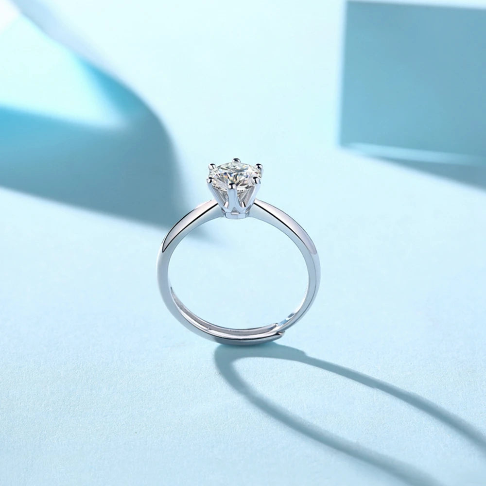 GRA Moissanite Diamond Wedding Engagement Rings for Women Anniversary Gift