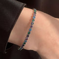 Graffiti Hiphop Bracelet for Women Couples INS Fashion Creative Sparkling Zircon